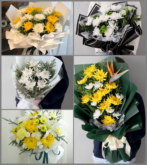 山东青岛莱西市店埠镇东菜湾庄村白事花束代送